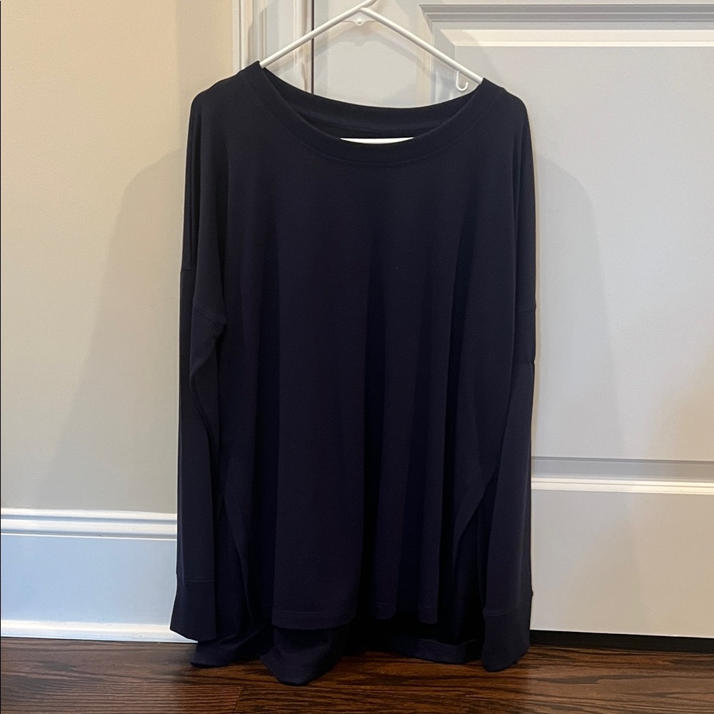 Navy Sweatshirt Tunic